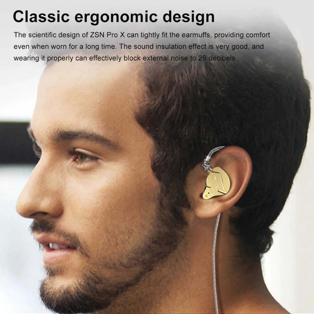 KZ ZSN PRO X Metal Earphones 1BA+1DD Hybrid Drive HIFI In Ear