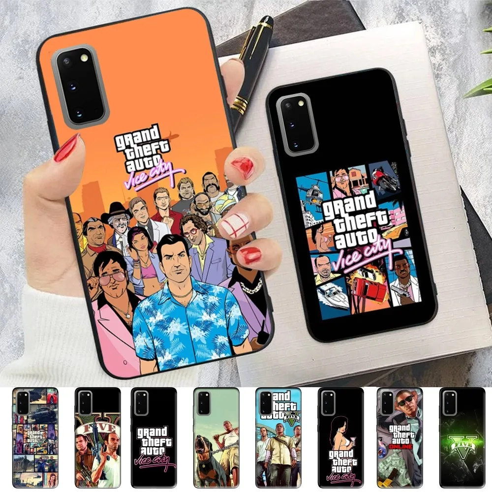 Grand Theft Auto Vice City Custodia Per Telefono Per Samsung S 9 10 20 21 22 23 30 23Plus Lite Ultra Fe S10Lite Fundas