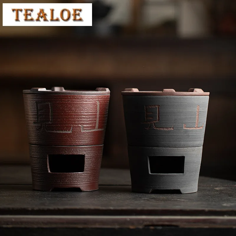 Retro Coarse Pottery Carbon Stove Set Japanese Clay Furnace For Boiling Water Kettle Charcoal Fire Warmer Tea Stove Tea Ceremony