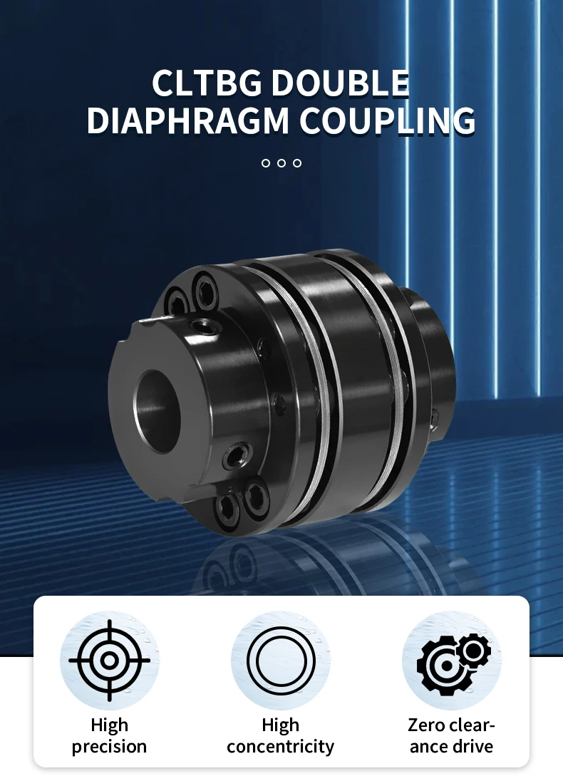 CLTBG Membrankupplung 45 # Stahl-Flanschkupplung mit hohem Drehmoment und Stufenmotor CLTBG-68X76 CNC-Getriebeteile – Detail 1