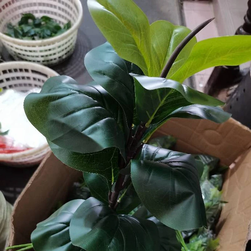 Artificial Plants Fiddle Leaf Fig Faux Ficus Lyrata Tree Fake Green