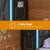 Queen Bed Frame with 4 Storage Drawers, Headboard and Storage, LED with Charging Station, No Box Springs Needed, Bed Frame 6