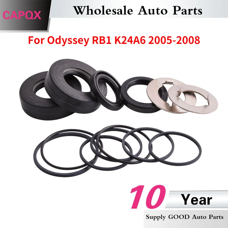 CAPQX Power Steering Repair Kit Gasket Kit Power Steering Gear For Odyssey RB1 K24A6 2005 2006 2007 2008 OEM# 06538-SFE-003