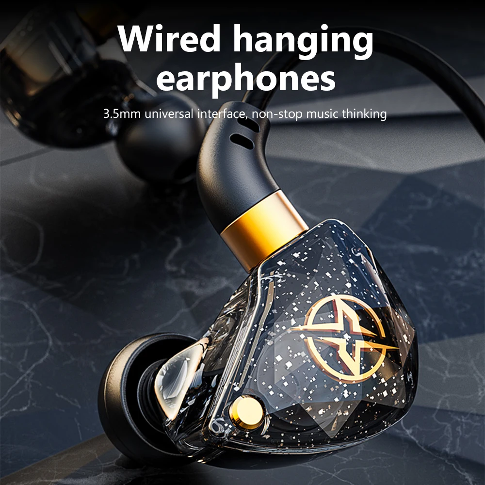 OLAF 3.5mm Jack Wired Headphones HiFi Bass Stereo Gaming Earphone Handsfree Noise Cancelling Earbuds In-ear Headset With Mic 4