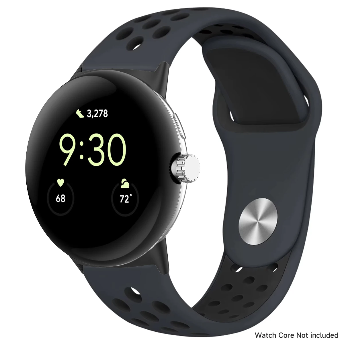 Breathable Silicone Sports Band for Google Pixel Watch - 41mm & 45mm Accessory Bracelet