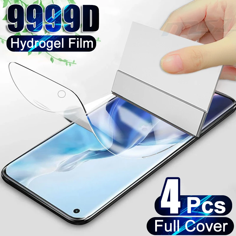 

2/4Pcs Hydrogel Film Screen Protector For Xiaomi 12 12X 12S 13 11 Ultra Mi Note 10 Lite 11T Pro Full Cover Protective Film