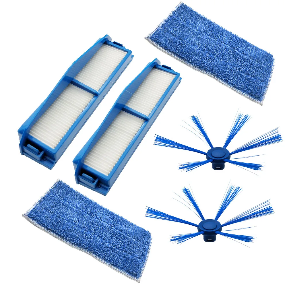 

HEPA Filter+ Side Brush +mop cloth For FC8794 FC8796 FC8007 FC8792 Vacuum Cleaner Replacement Spare Parts