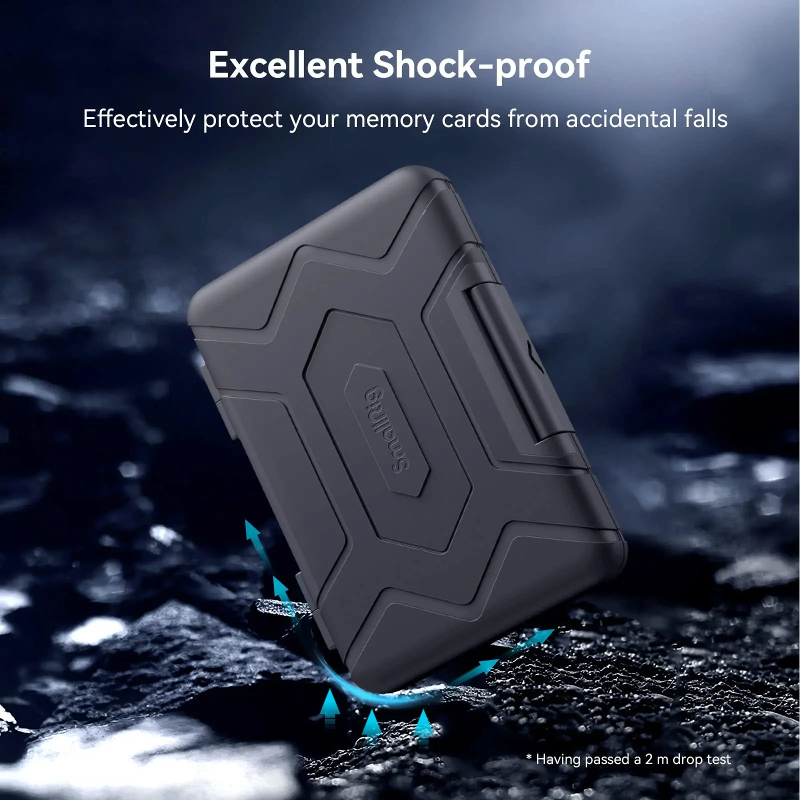 SMALLRIG SD 카드 홀더 메모리 카드 홀더 케이스 15 슬롯, SD 카드, 마이크로 SD 카드, XQD 카드용 방수 - 3192