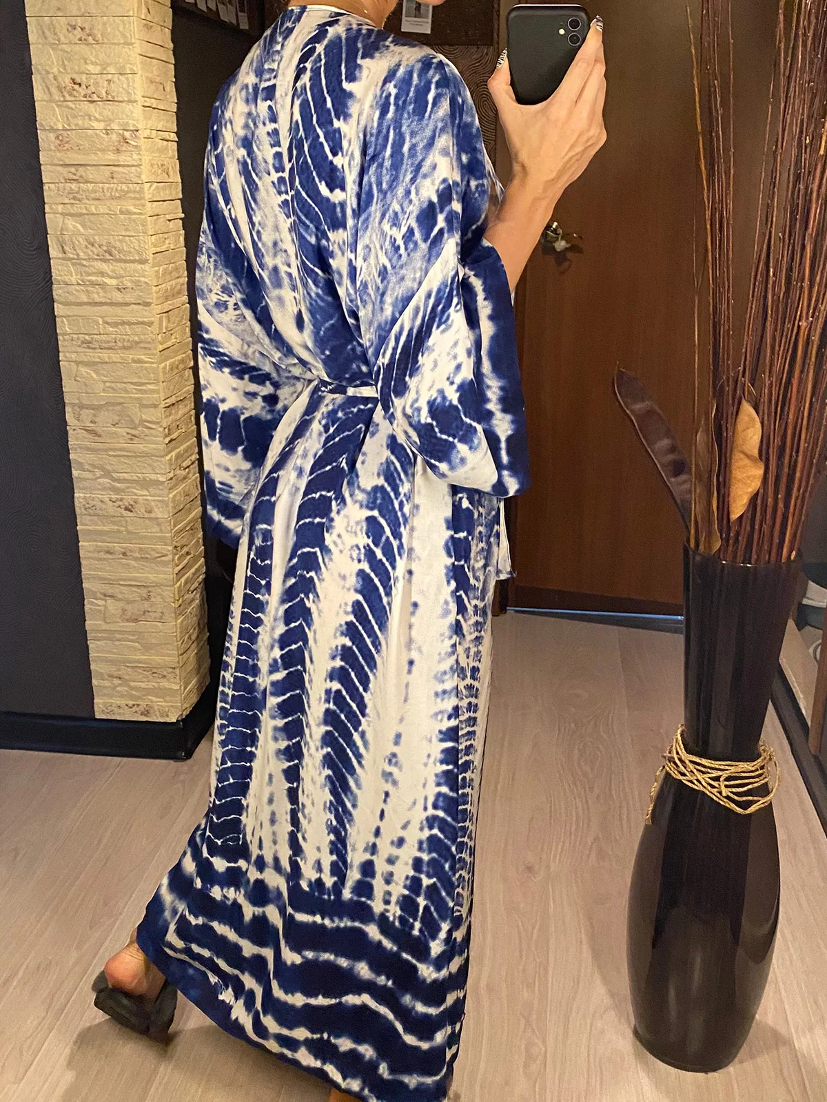 New 11 Colors Printed Long Sleeve With Belt Tunic Beach Cover Up Cover-ups Beach Dress Beach Wear Beachwear Female Women V4521 3