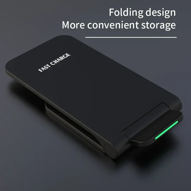 Wireless Charger Stand For iPhone 17 16 15 14 13 12 Pro X XS Max XR 8 Samsung S24 S23 S22 Induction Fast Charging Dock Station 2
