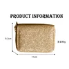 Leather Wallets Women Glitter Sequin Wallets Fashion New Money Bag Coin Purses Solid Color Credit Multi-card Card Holder Bags 2