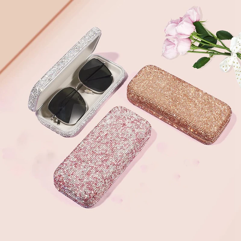 

Роскошные оригинальные автомобильные очки, жесткие искусственные защитные очки, портативная коробка для хранения солнцезащитных очков, сверкающий инструмент для организации