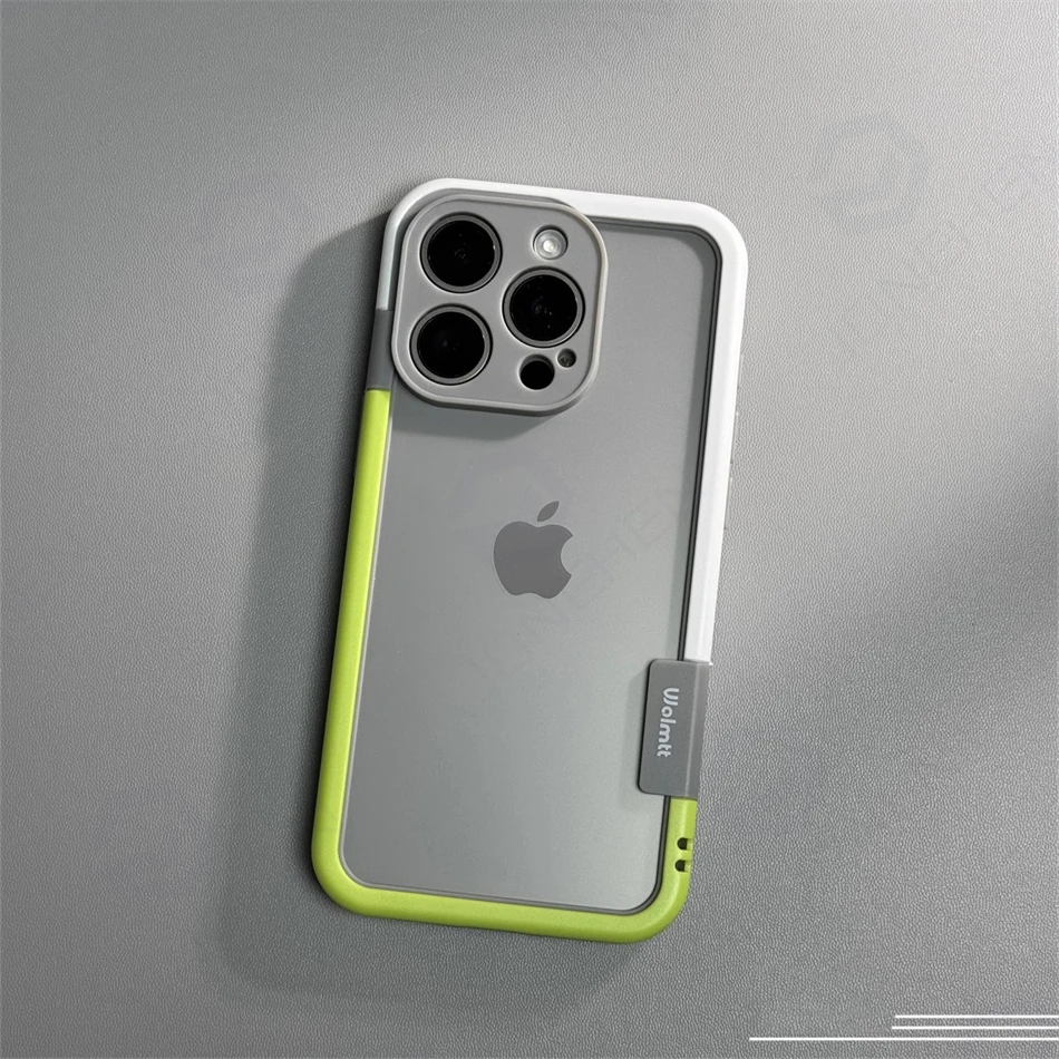 Dual Color Shockproof Bumper Case with Soft Silicone Frame