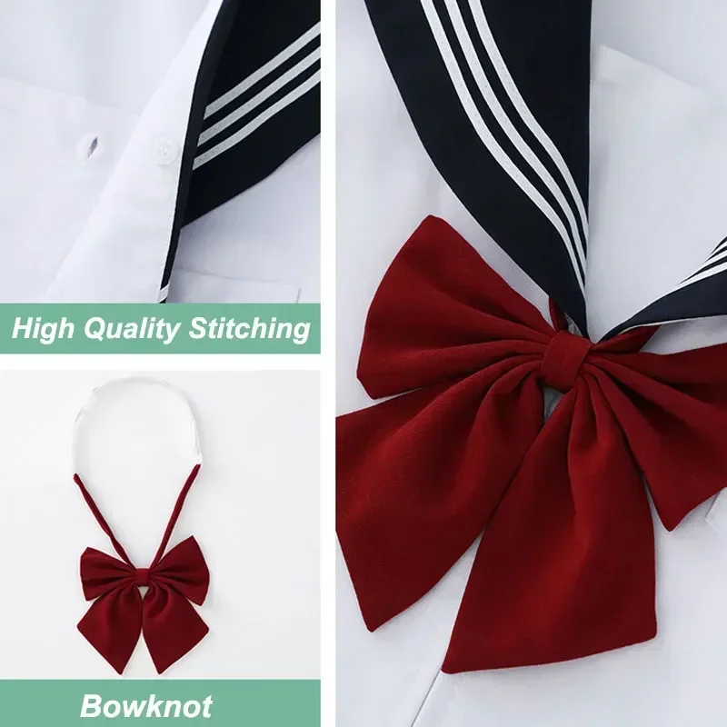 

Sexy College Student Cosplay Sailor School Pleated Graduation Suit Korean Uniform Japanese Uniforms Girl Seifuku