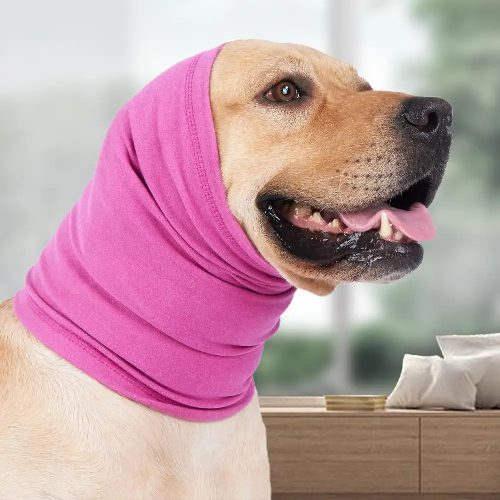 

Dog Ear Cover Wrap High Elasticity Extra Soft Wear Resistant Anxiety Relief Noise Protection Neck Ear Cover Muff Pet Supplies