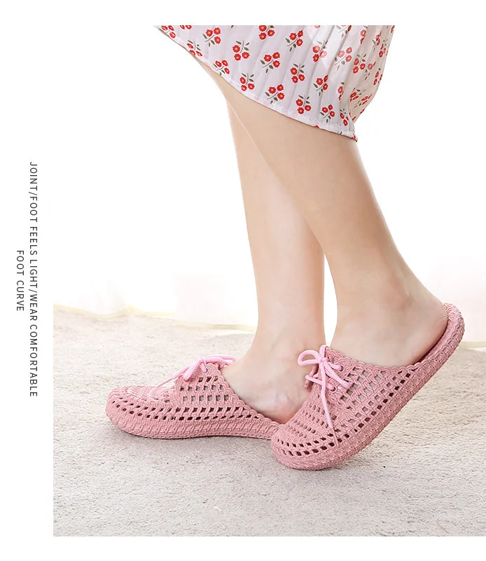 2020 Low Price Fashion New Design Women Summer Sandals Lace-up Breathable Non Slid Flat Woman Female Ladies Sweet Slippers