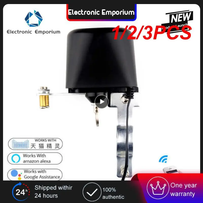

1/2/3PCS Tuya Smart WiFi Water Gas Leakage Valve ON/OFF Auto Control Countdown Timer Valve Alexa Home Shut Off