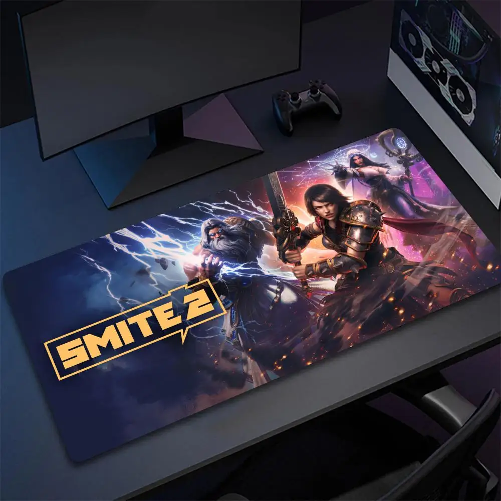

Casual strategy fighting game SMITE 2 Mouse Pad Non-Slip Rubber Edge locking mousepads Game mouse pad gamer desk accessories play mats for notebook PC