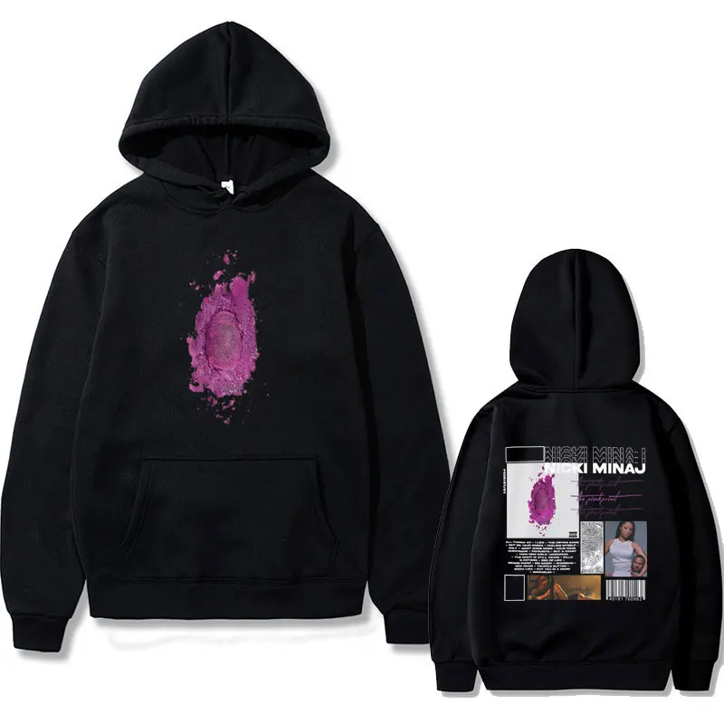 Nicki Minaj The Pinkprint Cover Album Felpa Con Cappuccio Uomo Donna Hip Hop Rap Abbigliamento Sportivo Moda Maschile Felpe Oversize Unisex Vintage To
