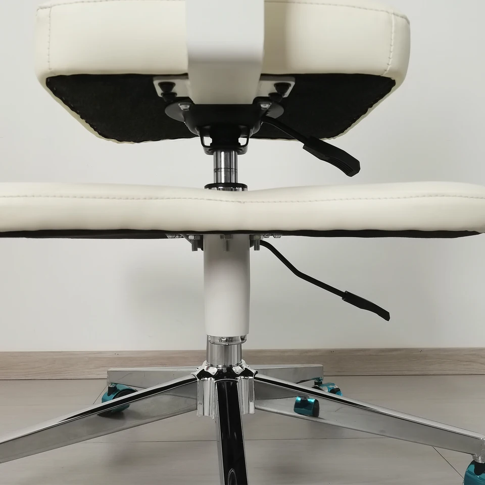 Sedia Ergonomic A Gambe Incrociate Con Ruote – Altezza Regolabile – Supporto Lombare – Per Ufficio, Meditazione, ADHD E Yoga