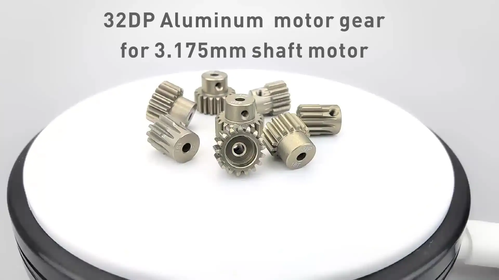 Set Pignoni 32P In Acciaio 17T-21T Per Motore RC 5mm - Con Chiave Esagonale - Upgrade Per Auto Brushless