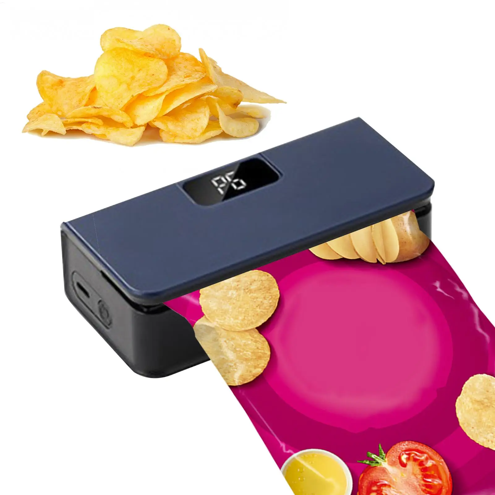 Bag Sealer Mini Plastic Bags Sealer 6-Mode Rechargeable Packaging thermal Sealing Machine Portable Home Food Storage Bag Sealer 3