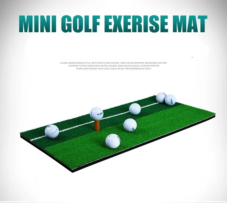 Description Picture 3 of itemGolf Hitting Mat Indoor Outdoor Mini Practice Durable PP Grass Pad Backyard Exercise Golf Training Aids Accessories