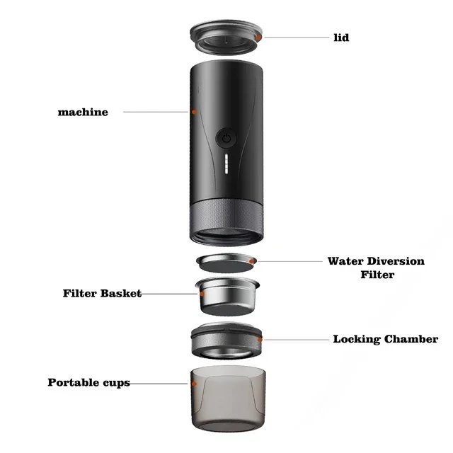 20bar PCM04A portable camping coffee machine espresso capsule coffee machine new design