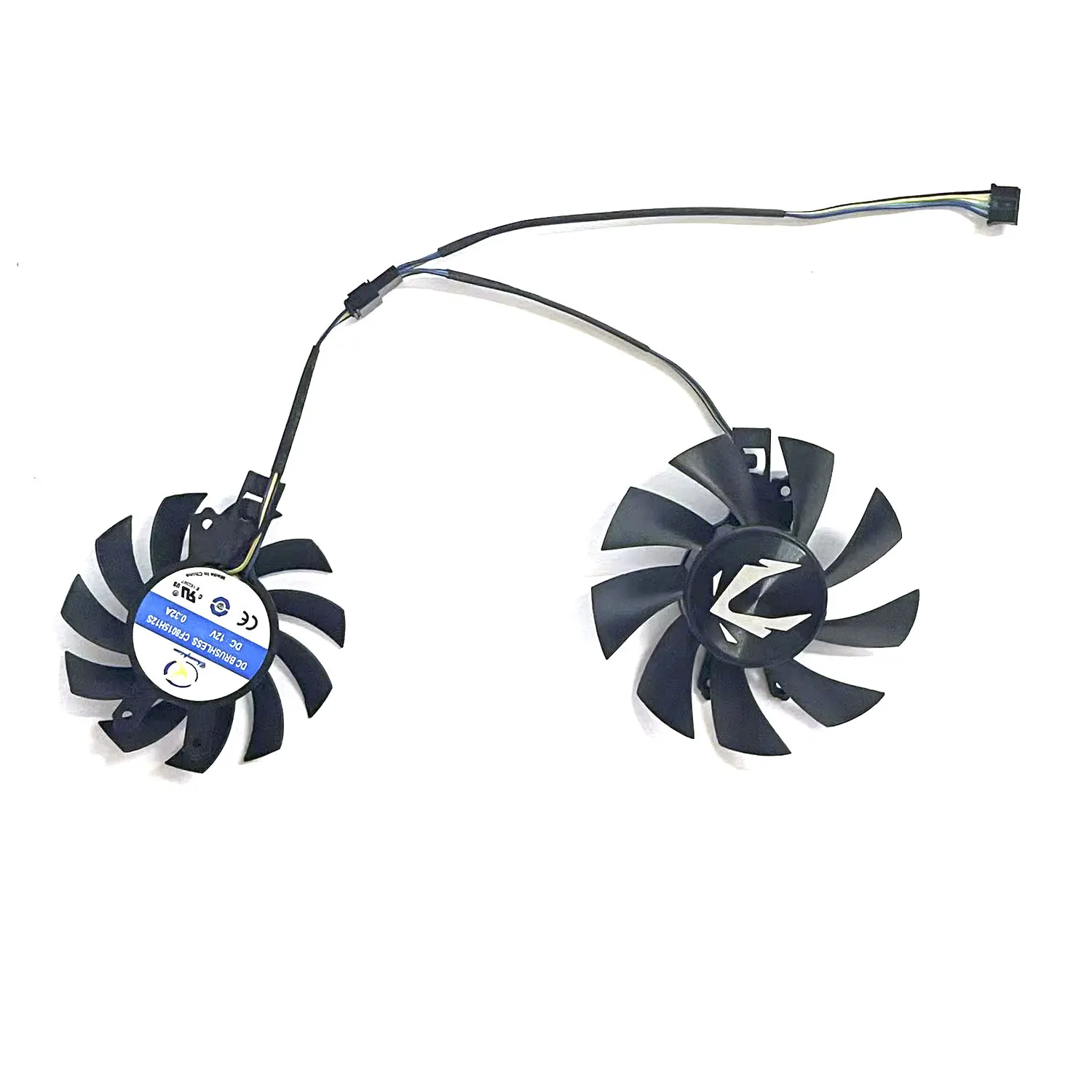 2 FAN GA72S2U GA82S2H CF7015M12S CF8015H12S 65MM 75MM 4PIN GTX1660TI GPU FAN for Zotac GeForce GTX 1660 SUPER 1660Ti Dual Fan