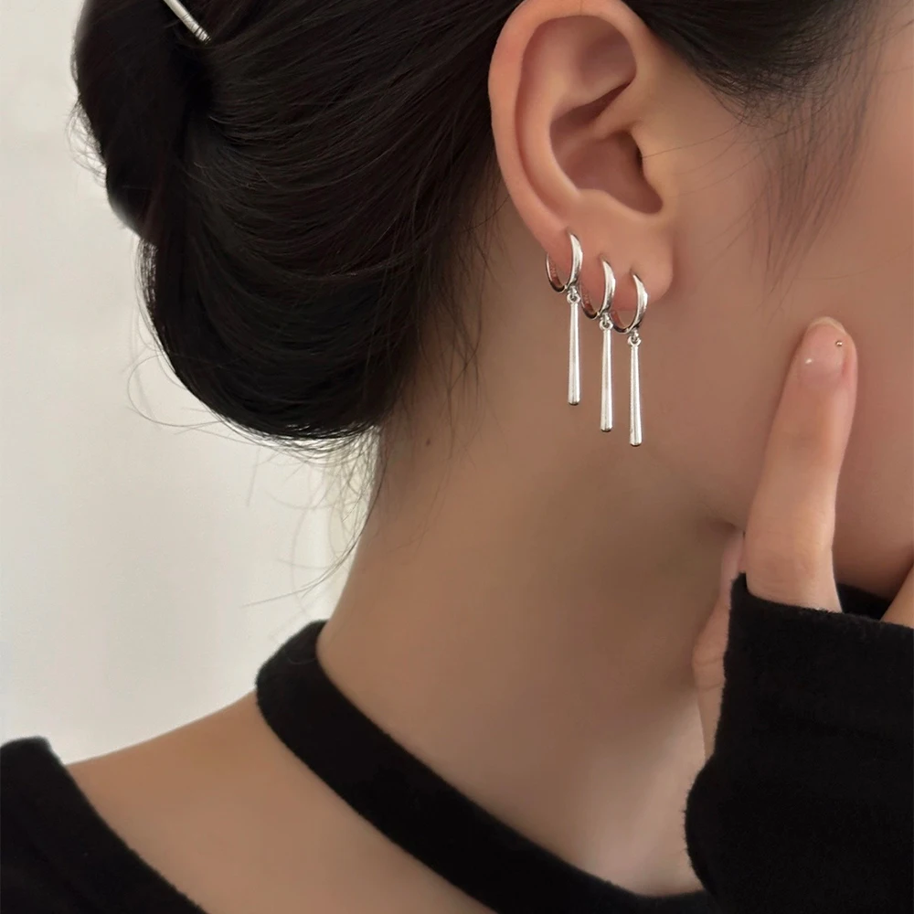 Womens Earrings F136 Titanium Earrings Pendant Drop Body Piercing Jewelry Ear Bone Coil