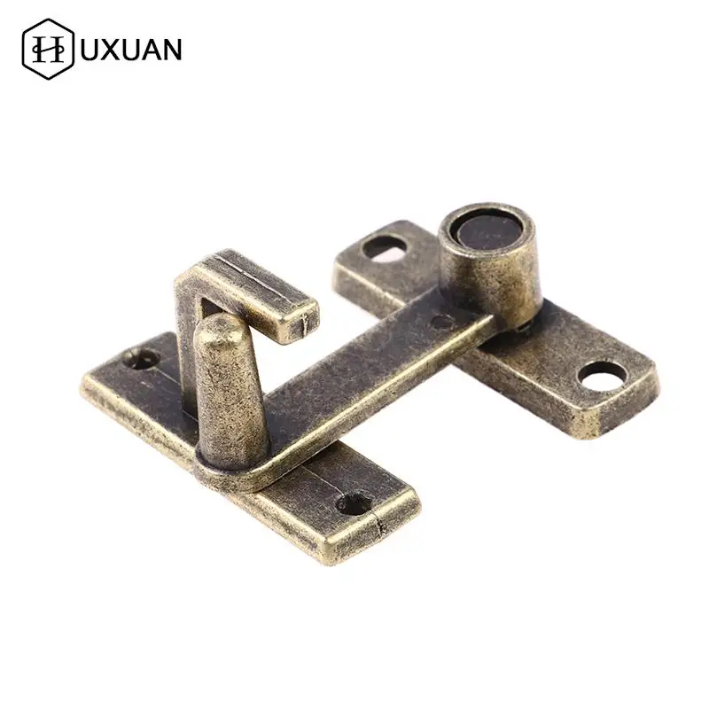 Sliding Window Door Lock Handle Metal Door Latch Home Safety Chain Bronze Guard Latch Bolt With ScrewsDoor Home Hardware