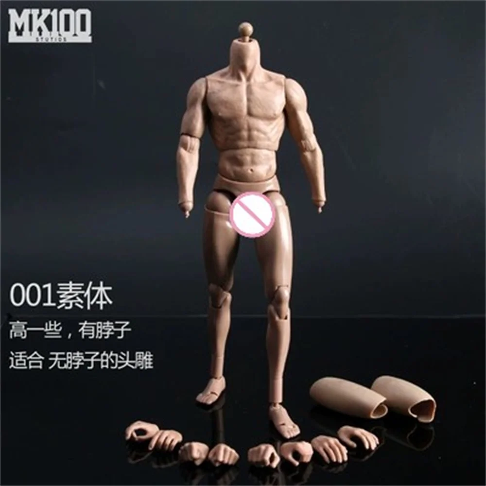 

HOt 1/6 Scale Male Soldier Half Encapsulated Man Muscle Strong Doll for 12" Soldier Action Figure Doll Toys Model