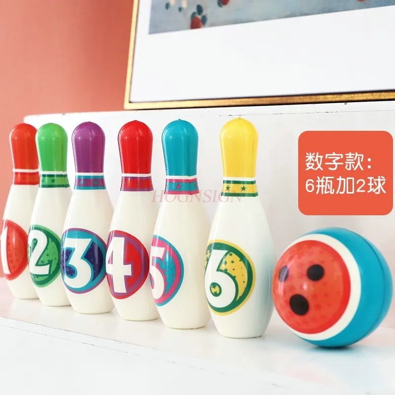 

Children's Bowling Toy Set Solid Cotton Baby Indoor Sports Parent Child Interactive Ball Toys