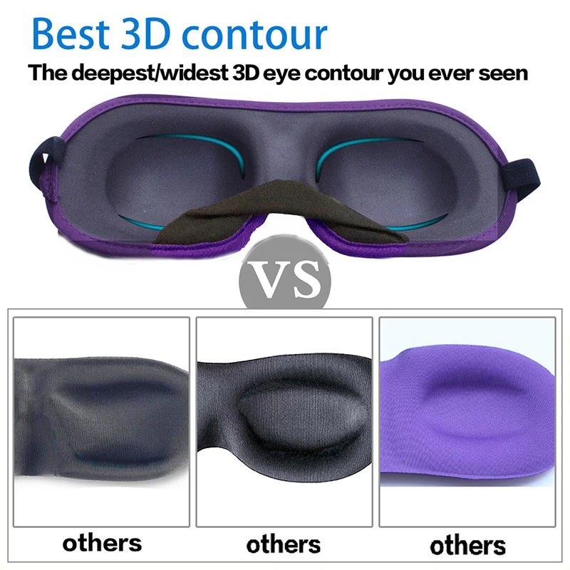 Ultimate Comfort 3D Sleep Mask – Light Blocking & Breathable Night Eyeshade