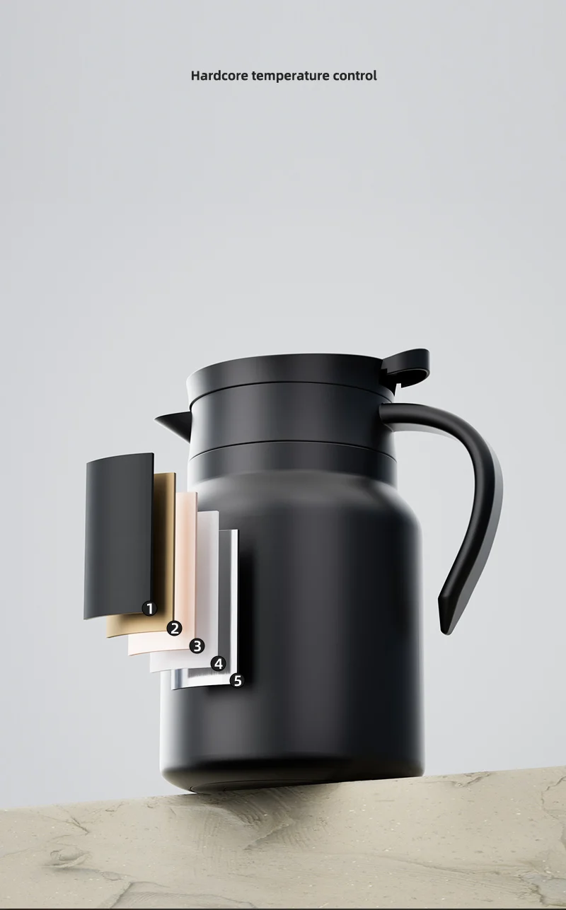 Description Picture 5 of itemGIANXI 1000ML Ceramic Liner Teapot For Tea Household Filterate Coffee Pot With Handle Cold Water Kettle Coffee And Tea Tableware