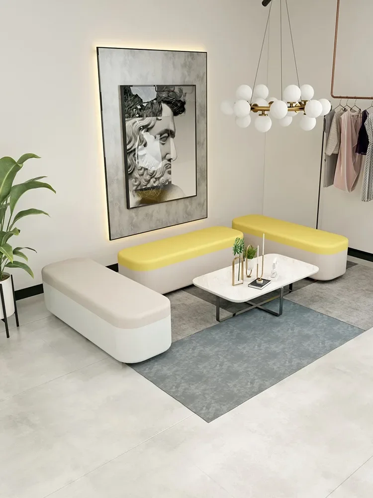 

Rest Area Simple Modern Strip Sofa Stool