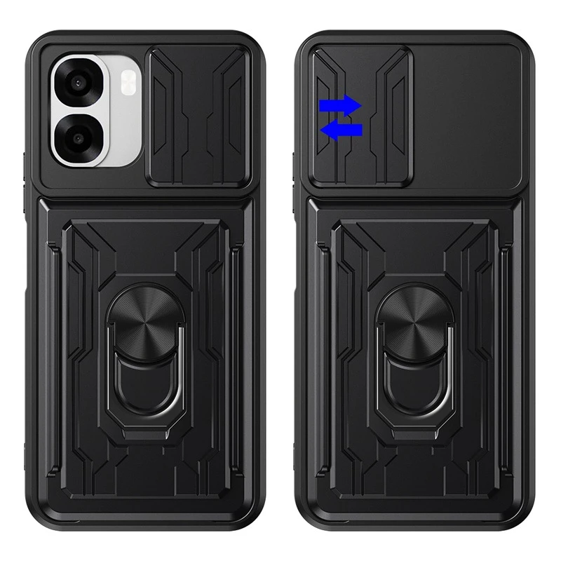Kickstand Armor Case with Card Slot and Ring Stand Holder