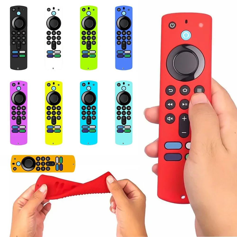 Silicone Remote Case Luminous Lightweight Shockproof Resistant for Amazon Fire TV Stick (3rd Gen) L5B83G Replacement Cover
