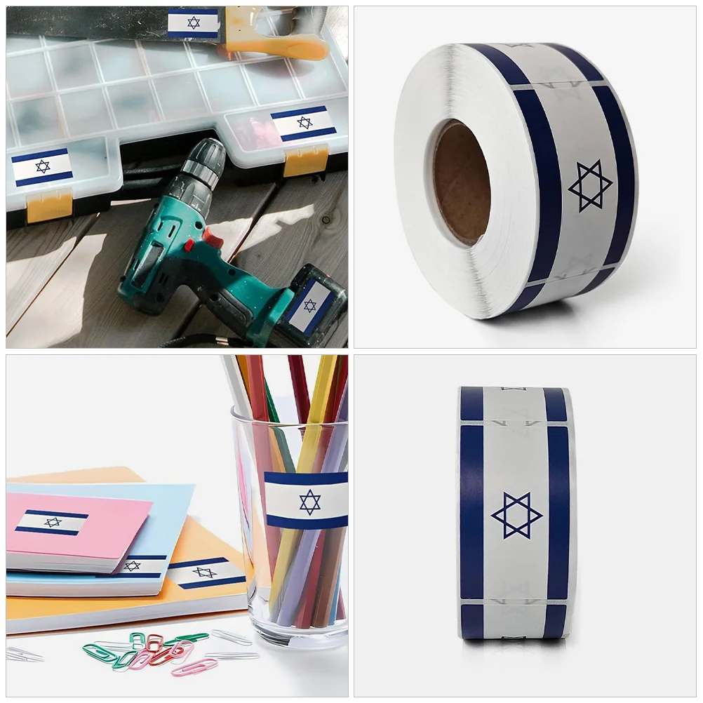 Israel Stickers Flag DIY Planner Taggies for Water Bottles Scrapbook Accessories Applied Adhesive Decals Aesthetic Laptop