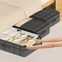 1pc large capacity clothing storage bag under bed organizer Bedding collapsible zipper storage bag Bedroom storage bag 1