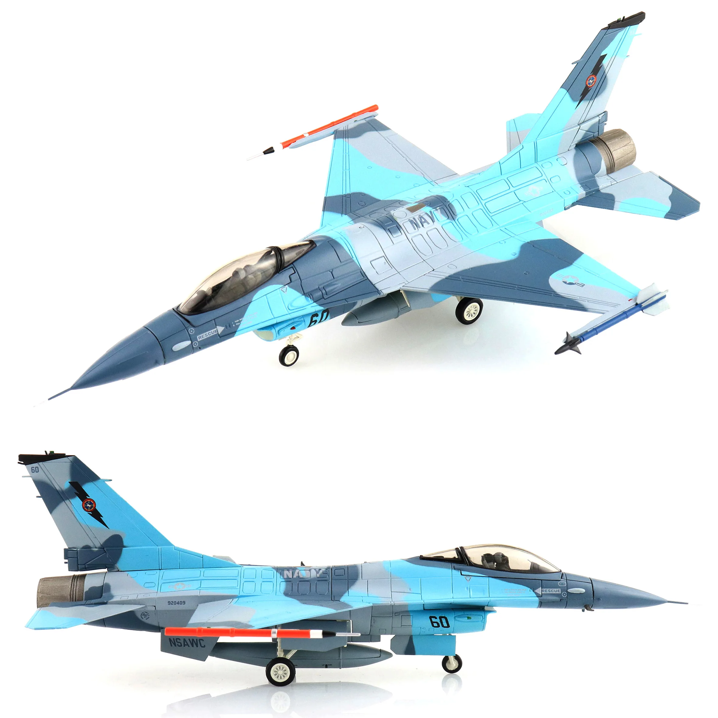 

1: 72 HA38018 US Navy F16 F-16A Fighter Model 2006to2008 Alloy Collection Model