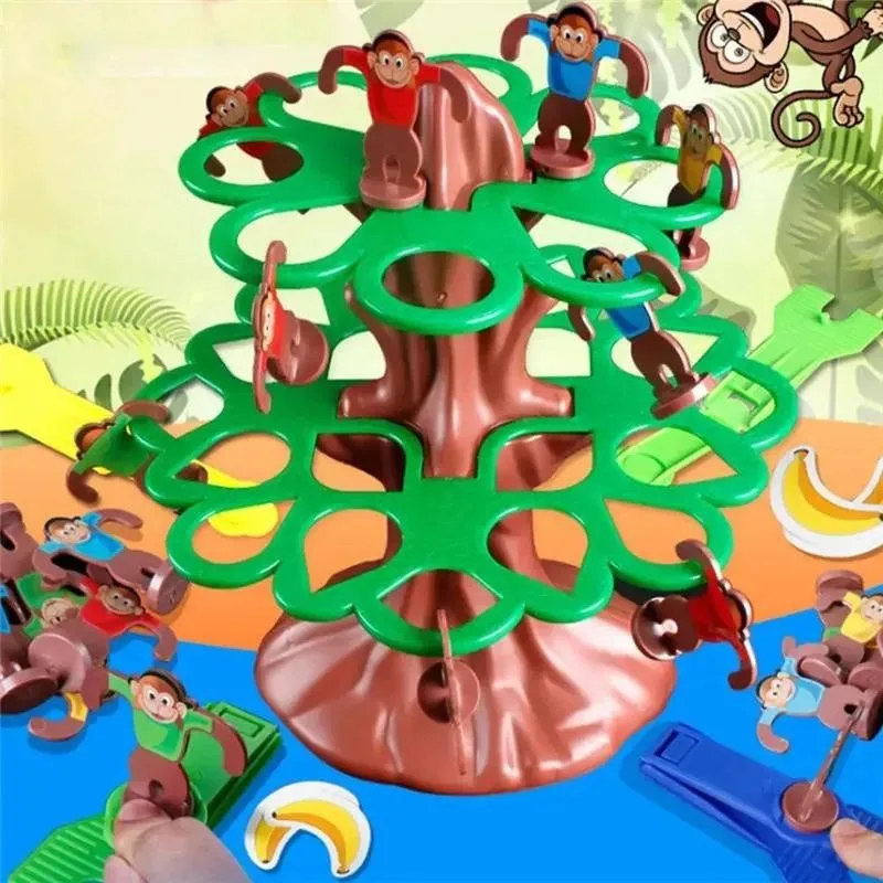 Jumping Monkey Climbing Tree Board Game Family Friends Interactive Party Desktop Game Toy for boys Girls birthday gift kids 4