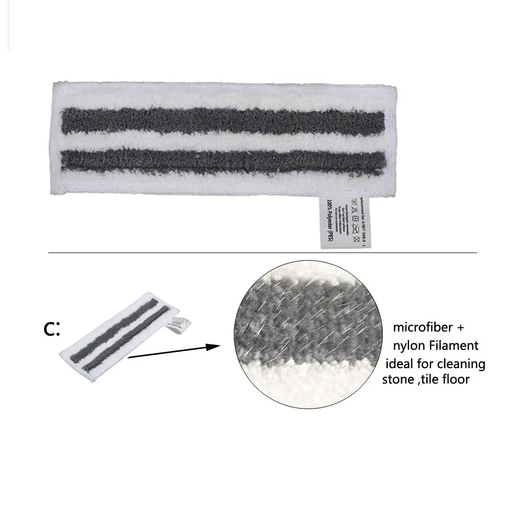 Cloth Set Replacement for Karcher SC2/ SC3/ SC4/ SC5 Terry Cloths Rag Nozzle Cover Steam Cleaner Parts Accessories 4