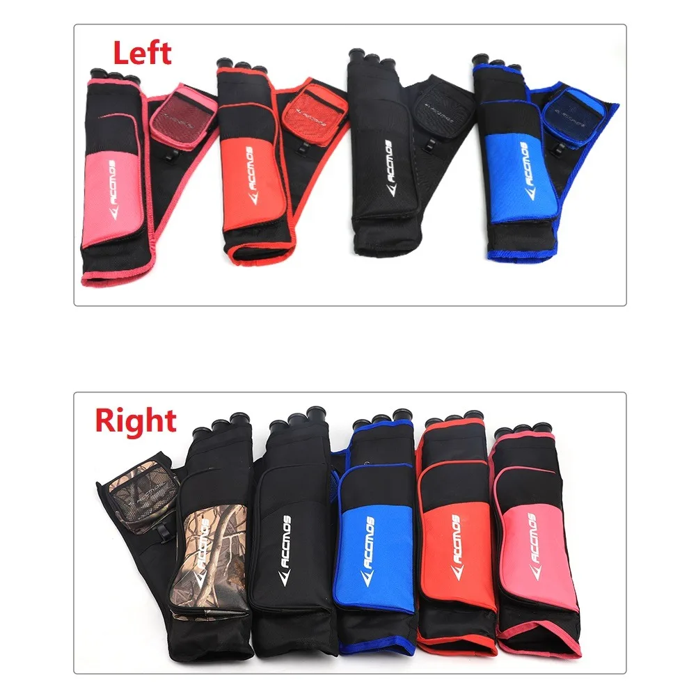 

1piece Archery Quiver 3 Tubes Quiver Arrows Holder Portable Back Right Hand & Left Hand For Recurve Bow Hunting Shooting