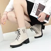 Winter Boots Women Large Size Natural Wool Warm Women Snow Boots Martin Non-Slip Genuine Leather Women Short Boots 2