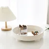 Nordic Plastic Acrylic Round Storage Tray Tea Food Dishes Drink Platter Jewelry Sundries Decorative Tray Desktop Home Decor 6