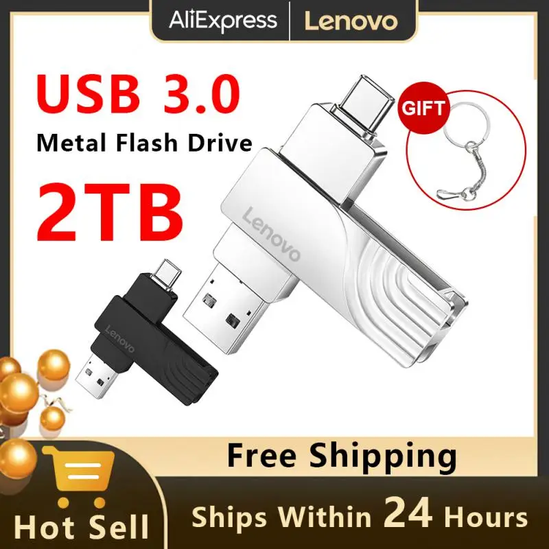 Lenovo 2Tb Usb 3.0 Usb Flash Drive Pen Drive Ad Alta Velocità 1Tb Usb Stick Pendrive Impermeabile Per Macbook Micro/Pc Laptop Pc Tablet