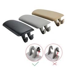 Couvercle de loquet d'accoudoir de voiture en cuir, 1 pièce, pour Audi A4 B6 B7, 2002 – 2007, Console centrale, boîte de rangement des accoudoirs, couvercle des accessoires automobiles
