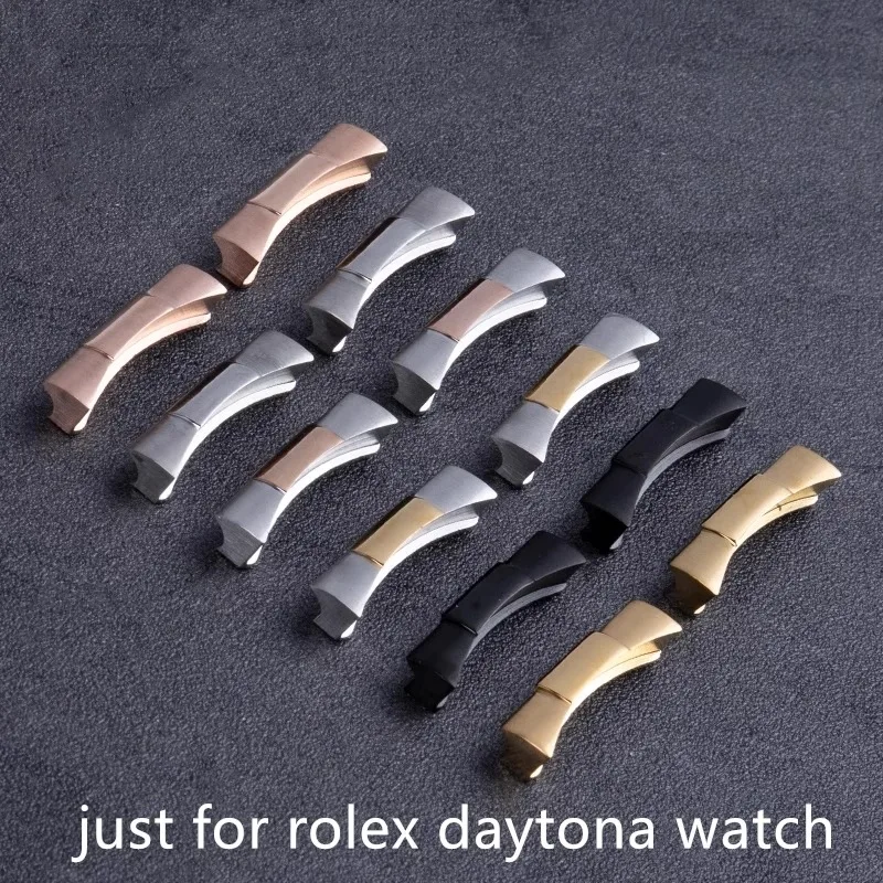 

High quality Solid Curved End Link Endlink Connection Just For Rolex Strap For Submariner Watch Band Only Rubber Leather Straps