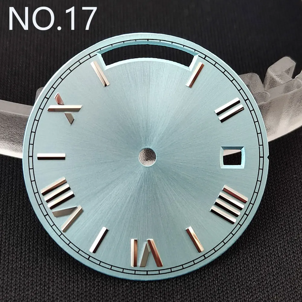 Blue Luminous 29mm Watch Dial - Sterile Mod Style